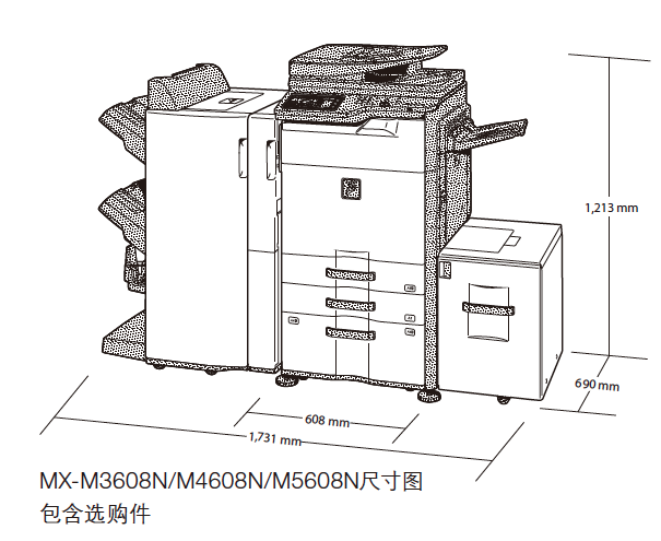 夏普MX-M3608N復(fù)印機(jī)租賃